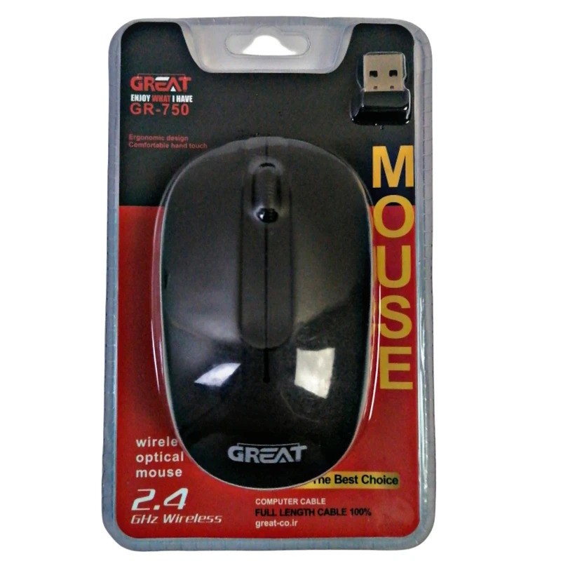 ماوس بی سیم گریت مدل Great GR-750