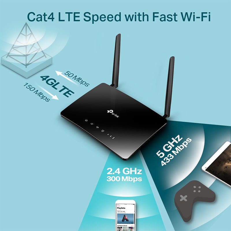 مودم روتر بی سیم 4G/LTE تی پی لینک مدل Archer MR200 AC750