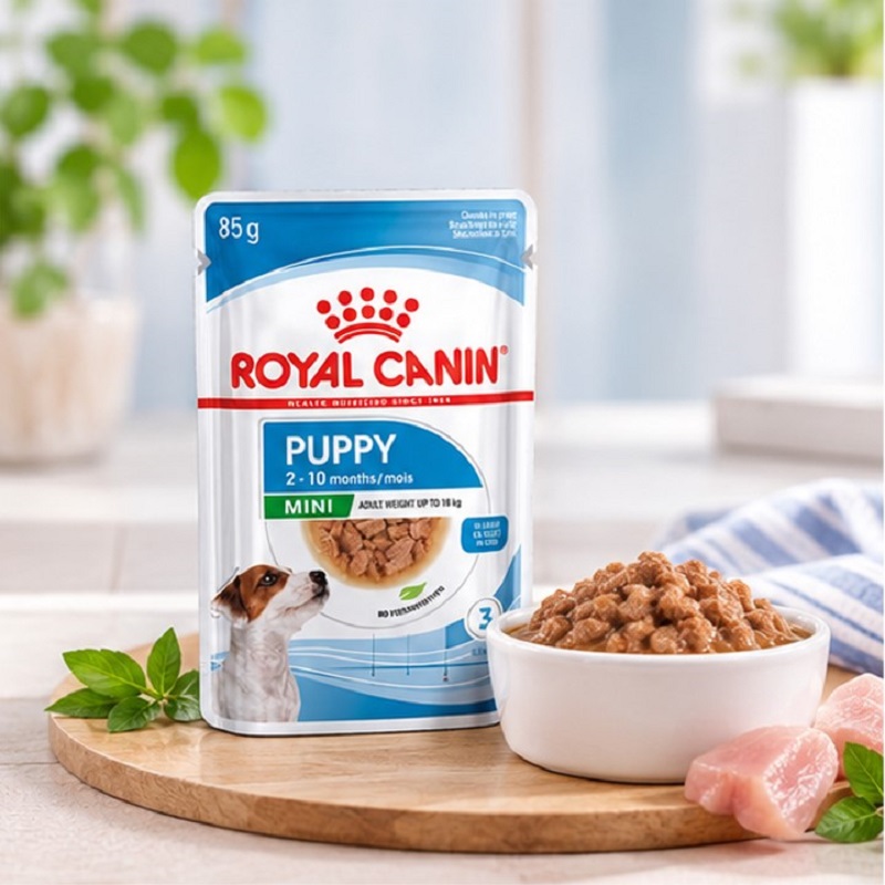 پوچ سگ مینی پاپی رویال کنین 85 گرم Royal Canin Food
