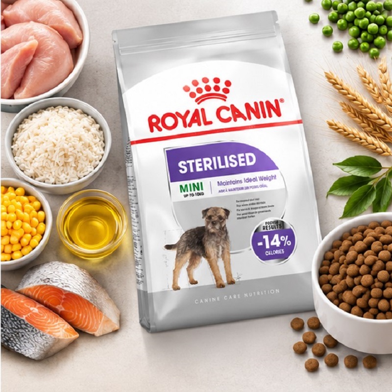 غذای خشک سگ رویال کنین مینی استرلایزد (عقیم شده) 500 گرم Royal Canin Food