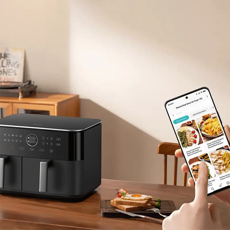 هوا پز بدون روغن چند منظوره شیائومی مدل Xiaomi Dual Zone Air Fryer 10L MAF-D1001