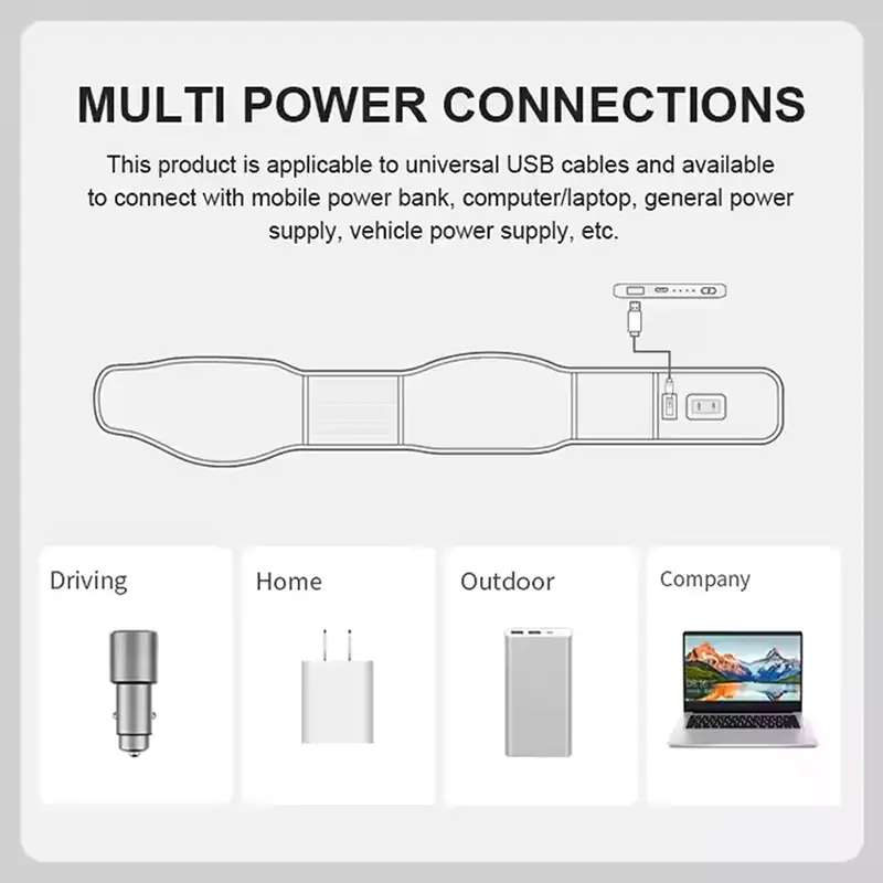 کمربند گرمایشی گرافنی شیائومی Xiaomi PMA U20 Graphene heating belt